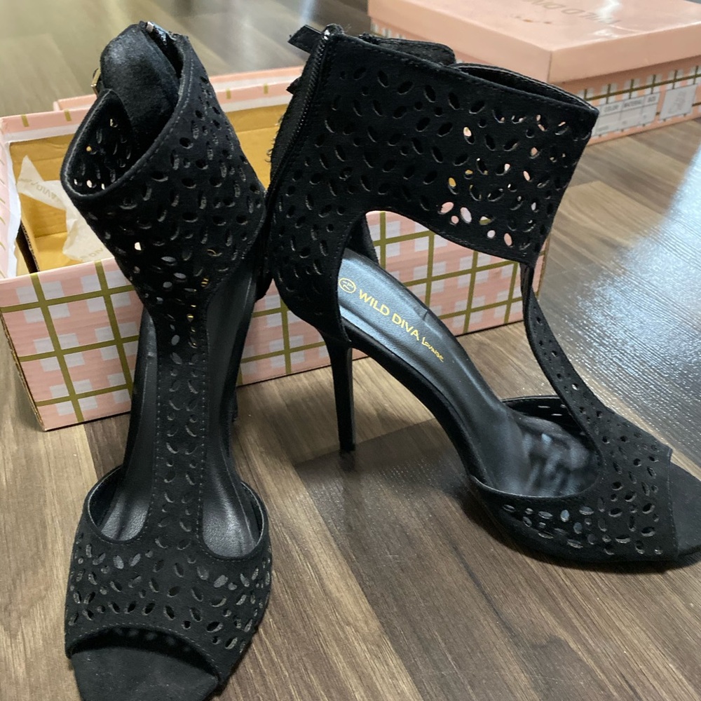 Suede Fashion Heels